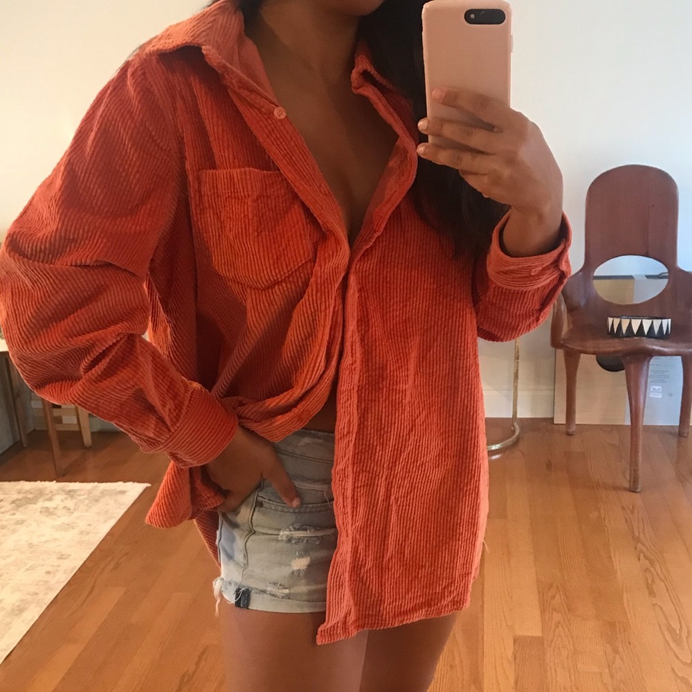 Oversized Corduroy Shirt